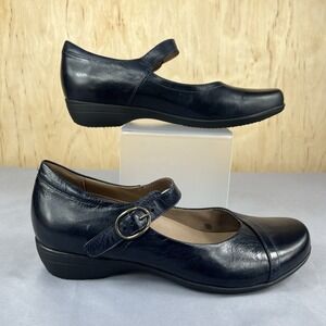 Dansko Fawna 5501-550200 Women's Mary Jane Shoes Size 39 US 8.5-9 Black Used